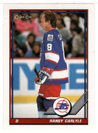 Randy Carlyle - Winnipeg Jets (NHL Hockey Card) 1991-92 O-Pee-Chee # 72 Mint