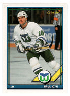 Paul Cyr - Hartford Whalers (NHL Hockey Card) 1991-92 O-Pee-Chee # 73 Mint