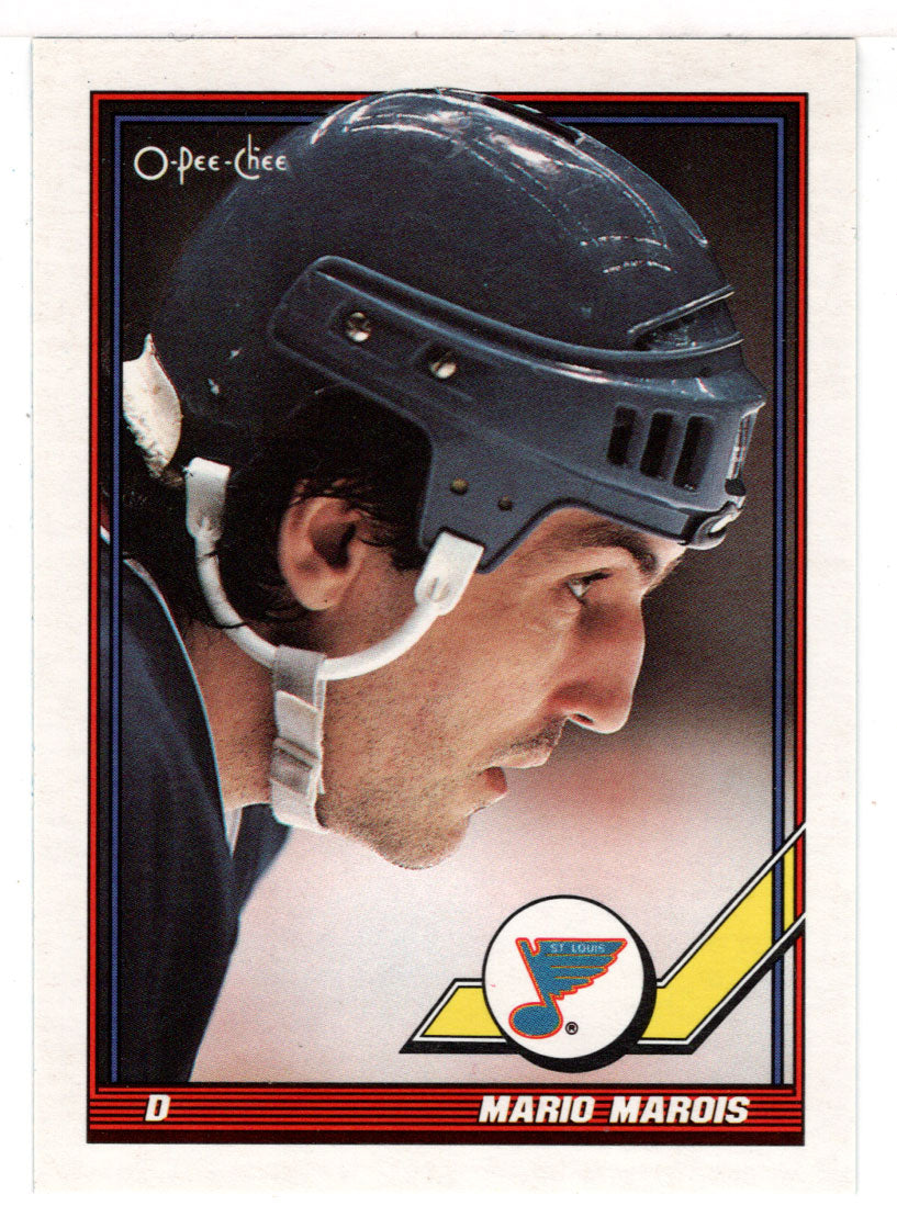 Mario Marois - St. Louis Blues (NHL Hockey Card) 1991-92 O-Pee-Chee # 82 Mint