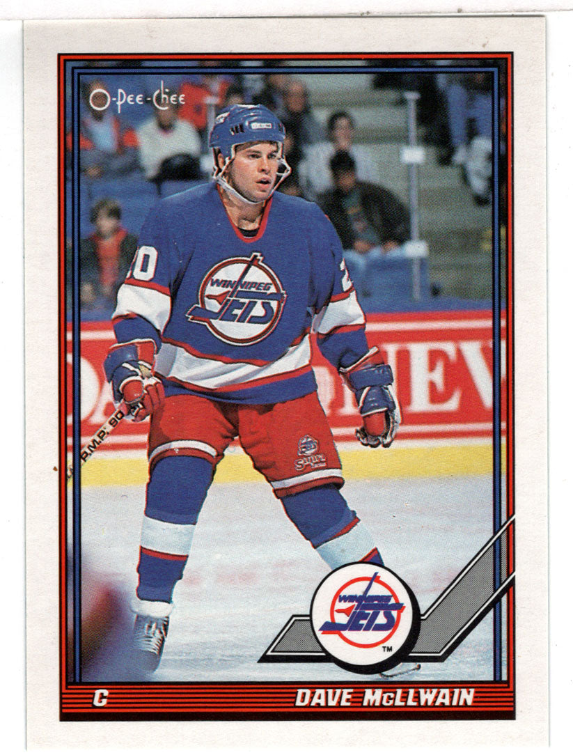 Dave McLlwain - Winnipeg Jets (NHL Hockey Card) 1991-92 O-Pee-Chee # 95 Mint