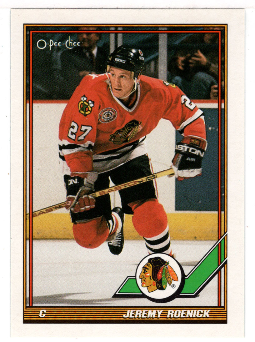  Jeremy Roenick Hockey Card (Chicago Blackhawks) 1991