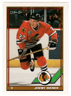 Jeremy Roenick - Chicago Blackhawks (NHL Hockey Card) 1991-92 O-Pee-Chee # 106 Mint