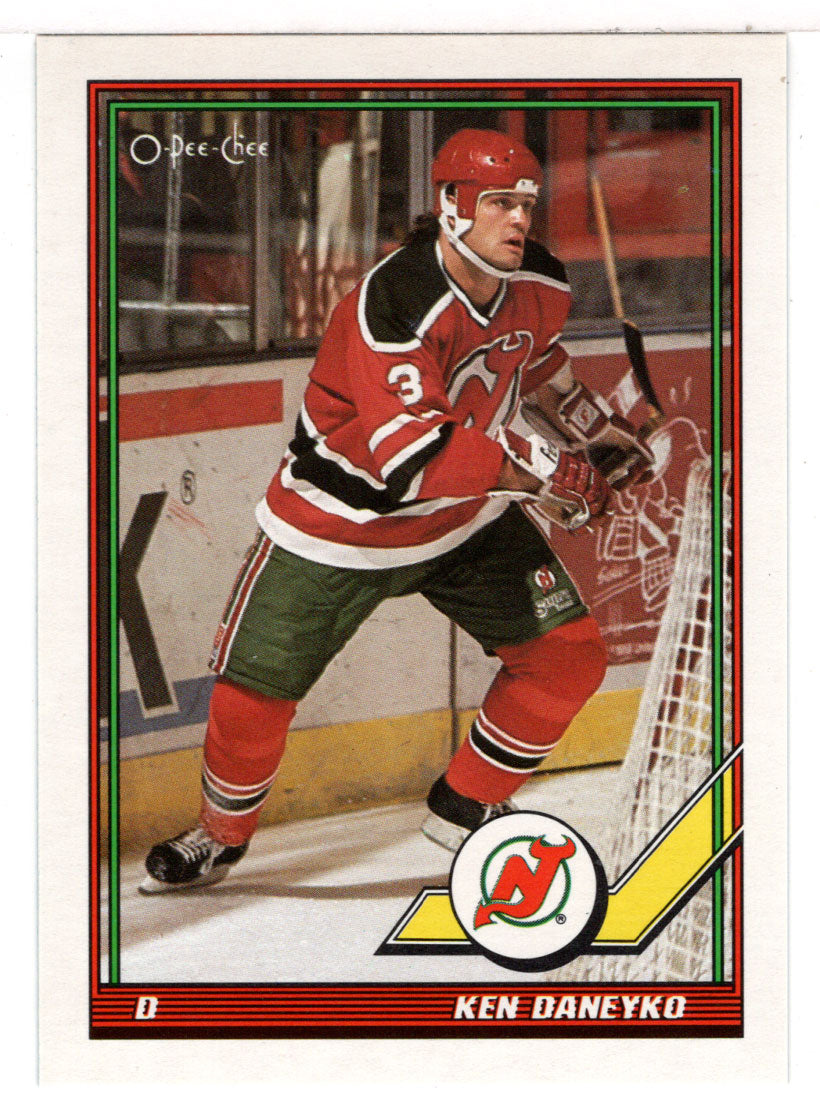 Ken Daneyko - New Jersey Devils (NHL Hockey Card) 1991-92 O-Pee-Chee # 118 Mint