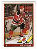 Ken Daneyko - New Jersey Devils (NHL Hockey Card) 1991-92 O-Pee-Chee # 118 Mint