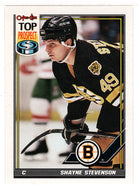 Shayne Stevenson - Boston Bruins - Top Prospect (NHL Hockey Card) 1991-92 O-Pee-Chee # 121 Mint