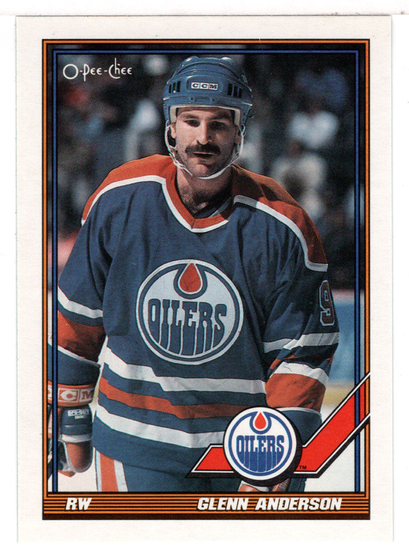 Glenn Anderson - Edmonton Oilers (NHL Hockey Card) 1991-92 O-Pee-Chee # 124 Mint