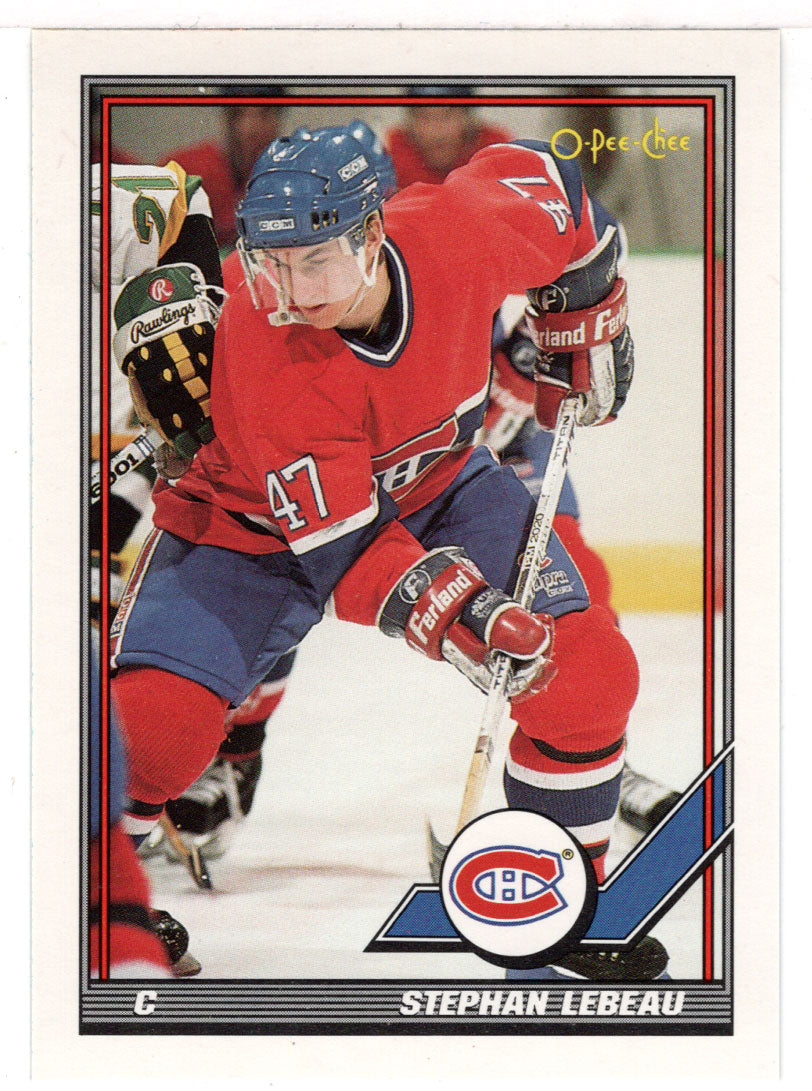 Stephan Lebeau - Montreal Canadiens (NHL Hockey Card) 1991-92 O-Pee-Chee # 135 Mint