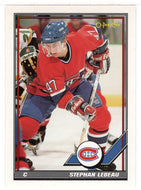 Stephan Lebeau - Montreal Canadiens (NHL Hockey Card) 1991-92 O-Pee-Chee # 135 Mint