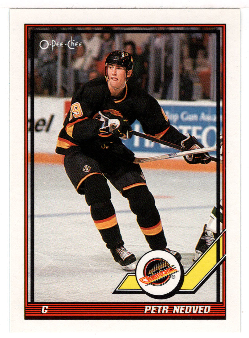 Petr Nedved - Vancouver Canucks (NHL Hockey Card) 1991-92 O-Pee-Chee # 141 Mint