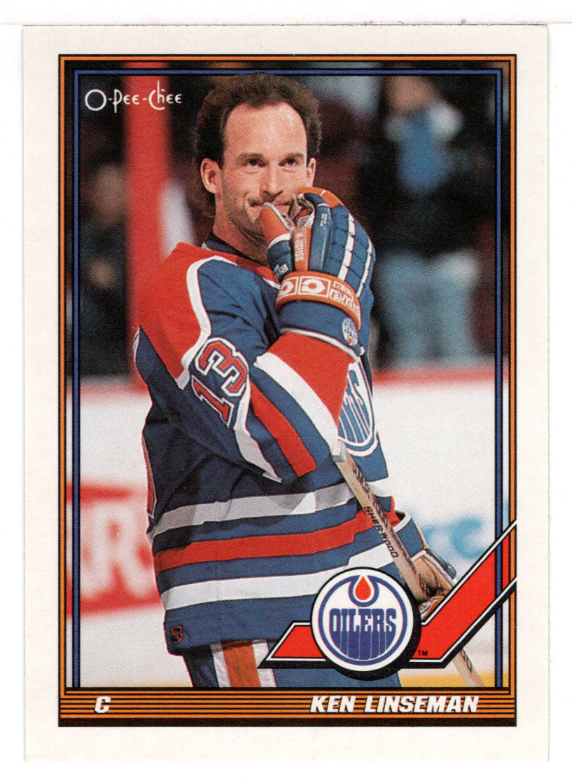 Ken Linseman - Edmonton Oilers (NHL Hockey Card) 1991-92 O-Pee-Chee # 146 Mint