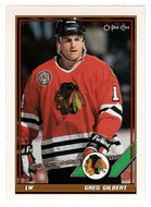 Greg Gilbert - Chicago Blackhawks (NHL Hockey Card) 1991-92 O-Pee-Chee # 149 Mint