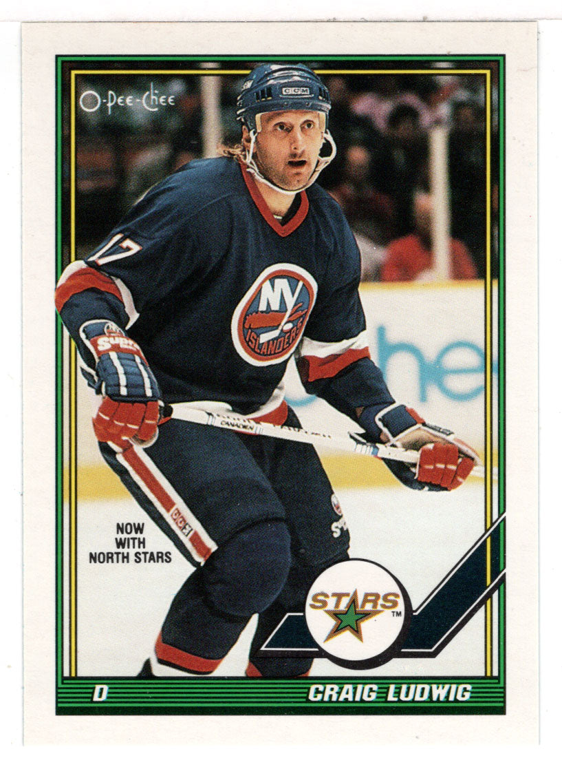 Craig Ludwig - Minnesota North Stars (NHL Hockey Card) 1991-92 O-Pee-Chee # 150 Mint