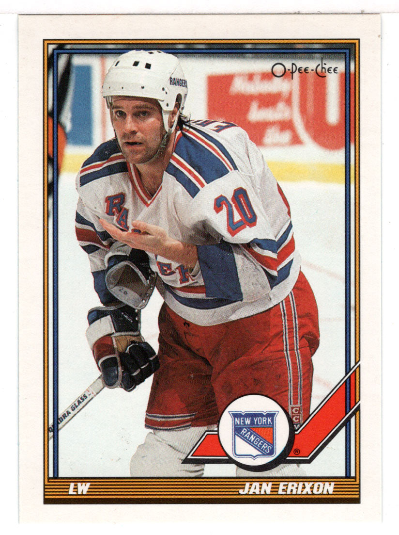 Jan Erixon - New York Rangers (NHL Hockey Card) 1991-92 O-Pee-Chee # 152 Mint