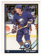 Uwe Krupp - Buffalo Sabres (NHL Hockey Card) 1991-92 O-Pee-Chee # 155 Mint