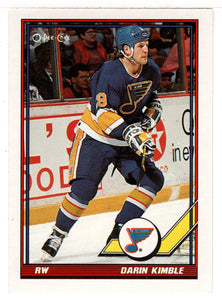 Darin Kimble - St. Louis Blues (NHL Hockey Card) 1991-92 O-Pee-Chee # 156 Mint