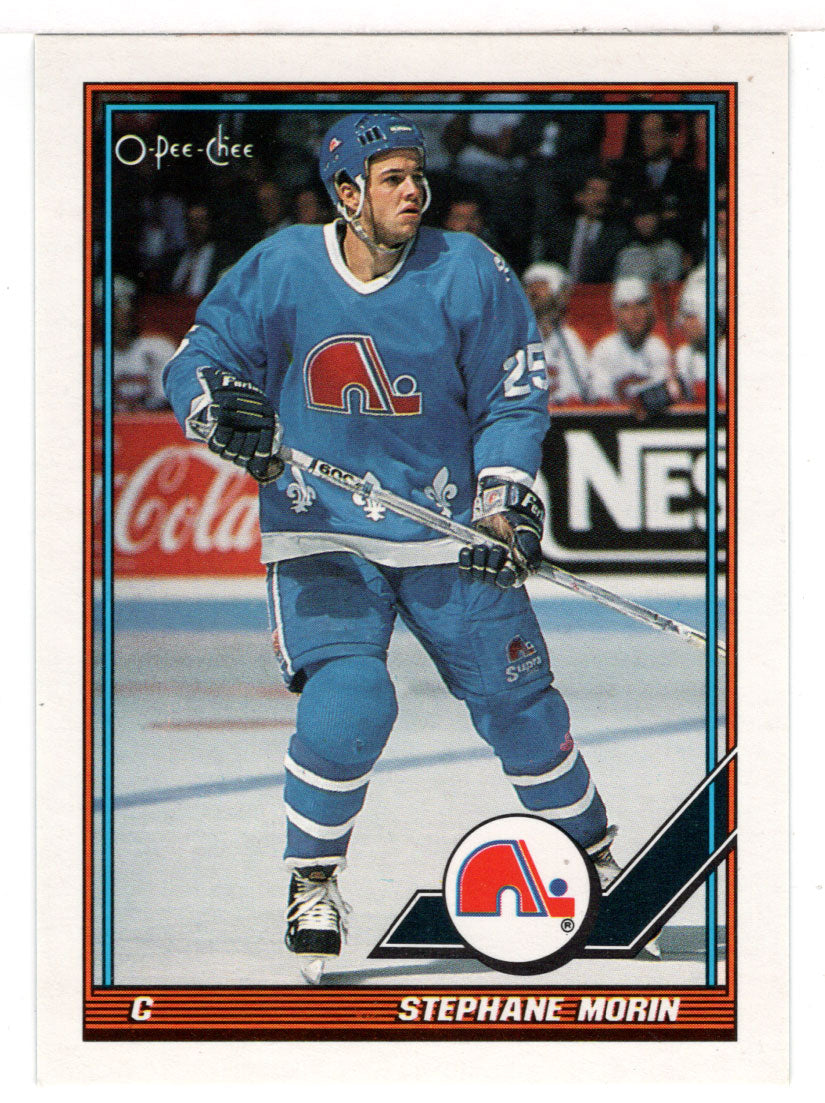 Stephane Morin - Quebec Nordiques (NHL Hockey Card) 1991-92 O-Pee-Chee # 159 Mint