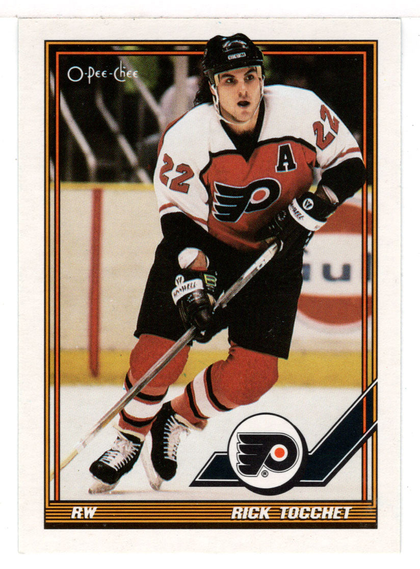 Rick Tocchet - Philadelphia Flyers (NHL Hockey Card) 1991-92 O-Pee-Chee # 160 Mint