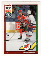 Jason Miller - New Jersey Devils - Top Prospect (NHL Hockey Card) 1991-92 O-Pee-Chee # 163 Mint