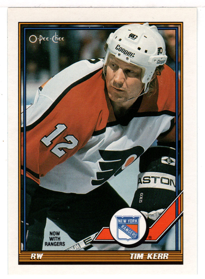 Tim Kerr - New York Rangers (NHL Hockey Card) 1991-92 O-Pee-Chee # 164 Mint