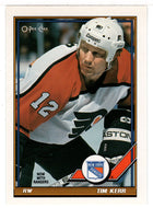Tim Kerr - New York Rangers (NHL Hockey Card) 1991-92 O-Pee-Chee # 164 Mint