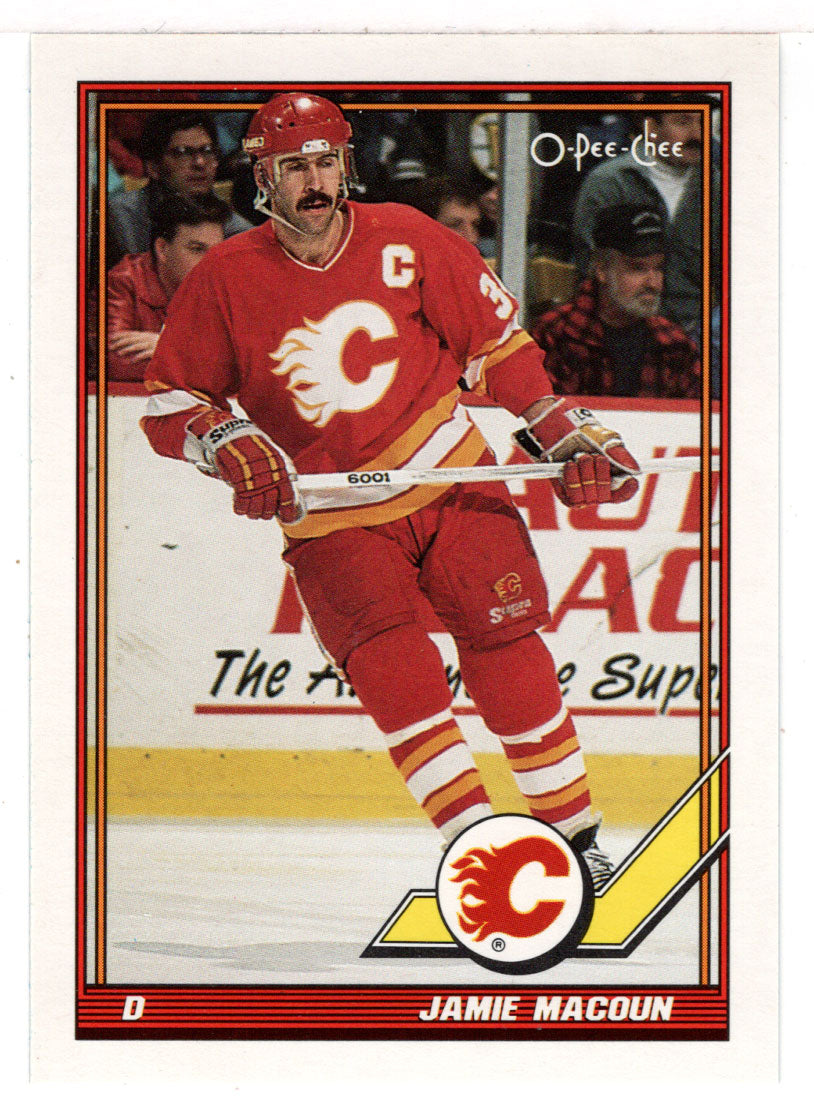 Jamie Macoun - Calgary Flames (NHL Hockey Card) 1991-92 O-Pee-Chee # 168 Mint