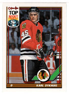 Karl Dykhuis - Chicago Blackhawks - Top Prospect (NHL Hockey Card) 1991-92 O-Pee-Chee # 172 Mint