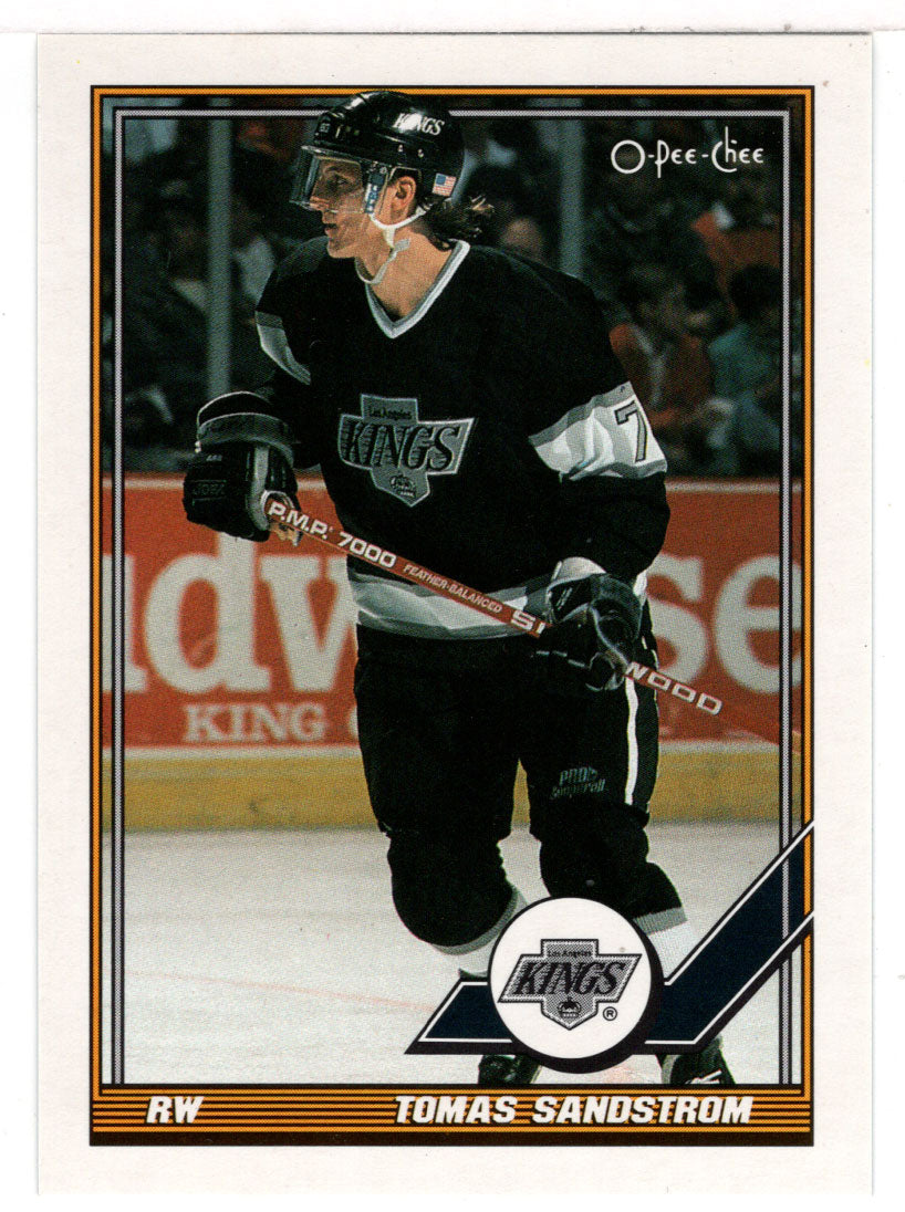 Tomas Sandstrom - Los Angeles Kings (NHL Hockey Card) 1991-92 O-Pee-Chee # 173 Mint