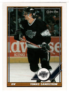 Tomas Sandstrom - Los Angeles Kings (NHL Hockey Card) 1991-92 O-Pee-Chee # 173 Mint