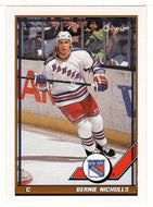 Bernie Nicholls - New York Rangers (NHL Hockey Card) 1991-92 O-Pee-Chee # 174 Mint