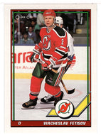 Viacheslav Fetisov - New Jersey Devils (NHL Hockey Card) 1991-92 O-Pee-Chee # 175 Mint