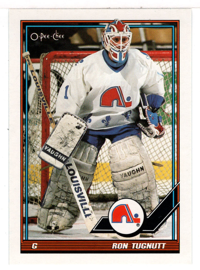 Ron Tugnutt - Quebec Nordiques (NHL Hockey Card) 1991-92 O-Pee-Chee # 181 Mint