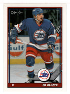 Ed Olczyk - Winnipeg Jets (NHL Hockey Card) 1991-92 O-Pee-Chee # 182 Mint