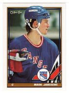 Mark Janssens - New York Rangers (NHL Hockey Card) 1991-92 O-Pee-Chee # 186 Mint