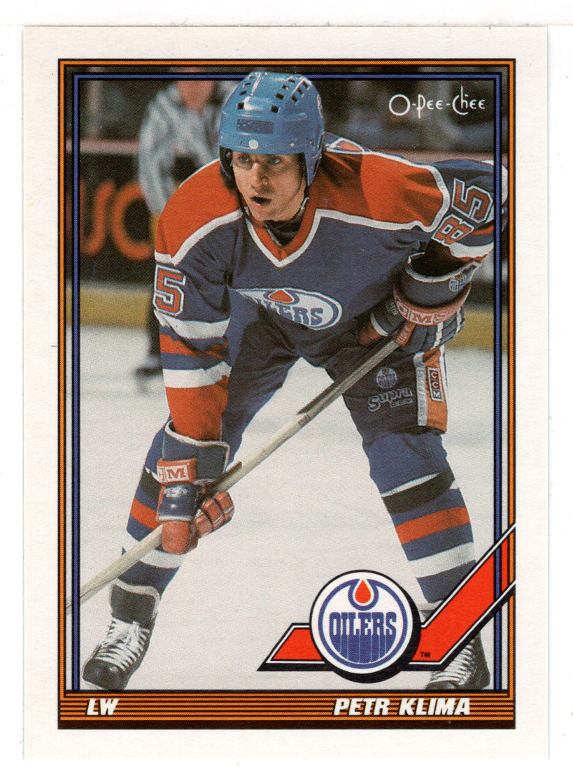 Petr Klima - Edmonton Oilers (NHL Hockey Card) 1991-92 O-Pee-Chee # 193 Mint