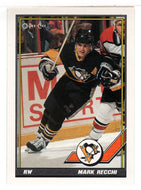 Mark Recchi - Pittsburgh Penguins (NHL Hockey Card) 1991-92 O-Pee-Chee # 196 Mint