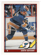 Garth Butcher - St. Louis Blues (NHL Hockey Card) 1991-92 O-Pee-Chee # 204 Mint