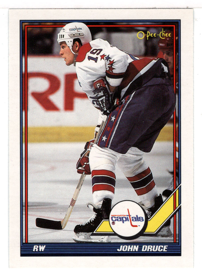 John Druce - Washington Capitals (NHL Hockey Card) 1991-92 O-Pee-Chee # 206 Mint
