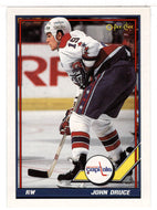 John Druce - Washington Capitals (NHL Hockey Card) 1991-92 O-Pee-Chee # 206 Mint