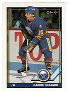 Darrin Shannon - Buffalo Sabres (NHL Hockey Card) 1991-92 O-Pee-Chee # 214 Mint