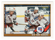 New York Rangers Team Card (NHL Hockey Card) 1991-92 O-Pee-Chee # 215 Mint