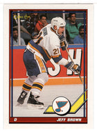 Jeff Brown - St. Louis Blues (NHL Hockey Card) 1991-92 O-Pee-Chee # 222 Mint