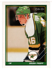 Brian Propp - Minnesota North Stars (NHL Hockey Card) 1991-92 O-Pee-Chee # 227 Mint