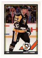 Scott Young - Pittsburgh Penguins (NHL Hockey Card) 1991-92 O-Pee-Chee # 235 Mint