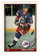 Brent Ashton - Winnipeg Jets (NHL Hockey Card) 1991-92 O-Pee-Chee # 240 Mint