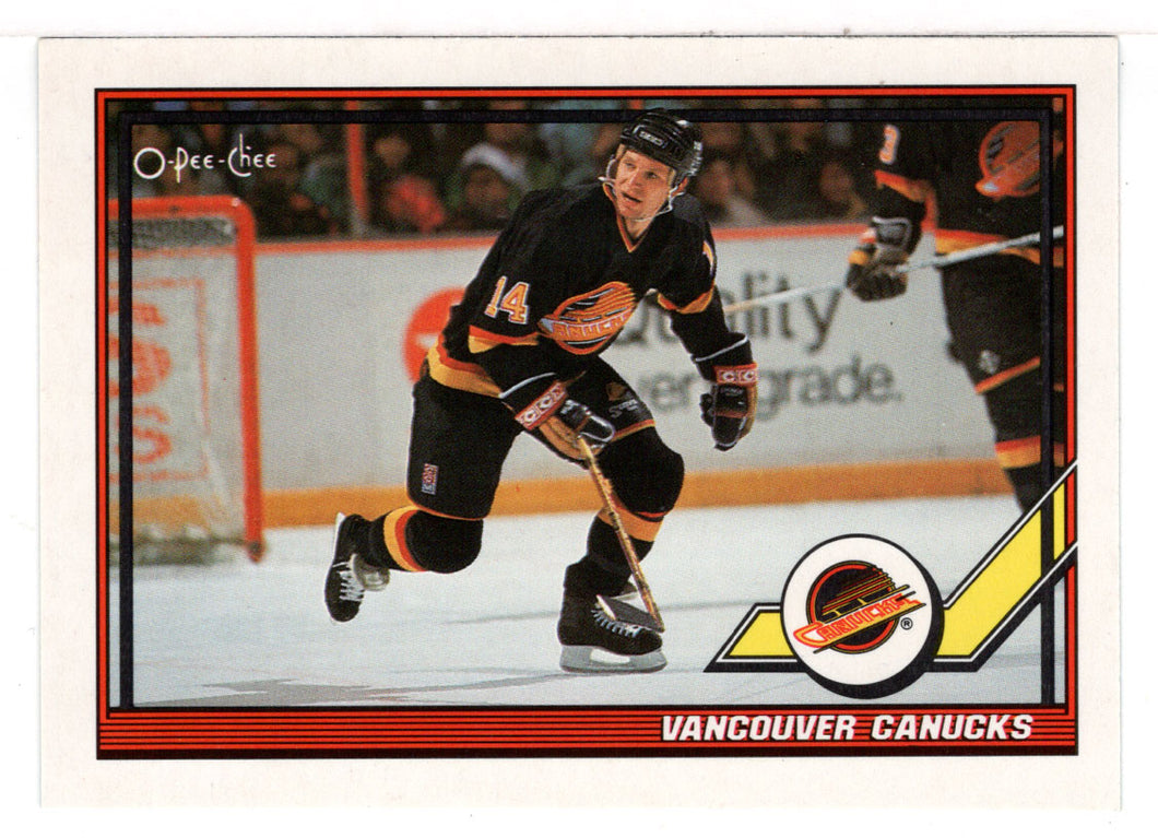 Vancouver Canucks Team Card (NHL Hockey Card) 1991-92 O-Pee-Chee # 242 Mint