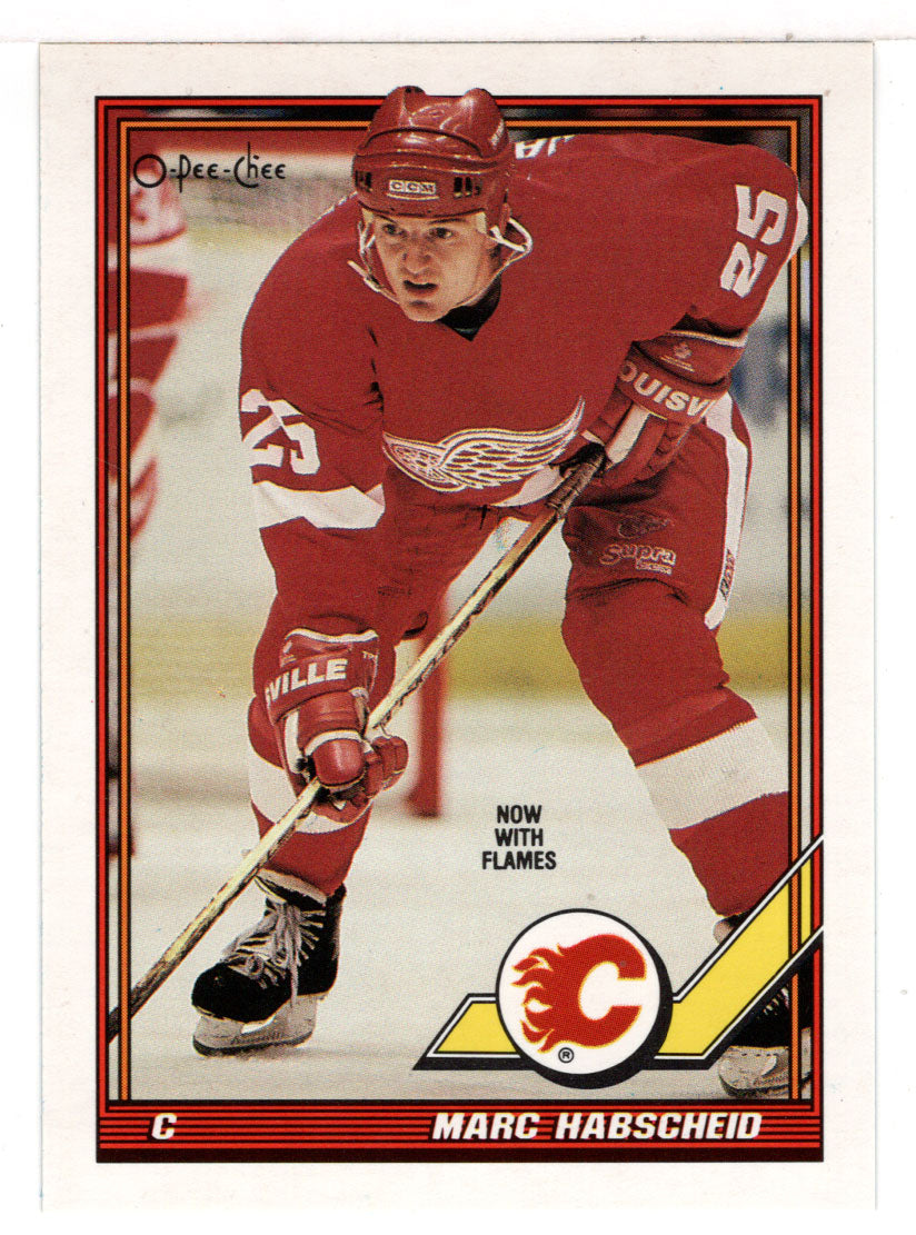 Marc Habscheid - Calgary Flames (NHL Hockey Card) 1991-92 O-Pee-Chee # 250 Mint