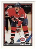 Mike McPhee - Montreal Canadiens (NHL Hockey Card) 1991-92 O-Pee-Chee # 252 Mint
