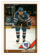James Patrick - New York Rangers (NHL Hockey Card) 1991-92 O-Pee-Chee # 253 Mint