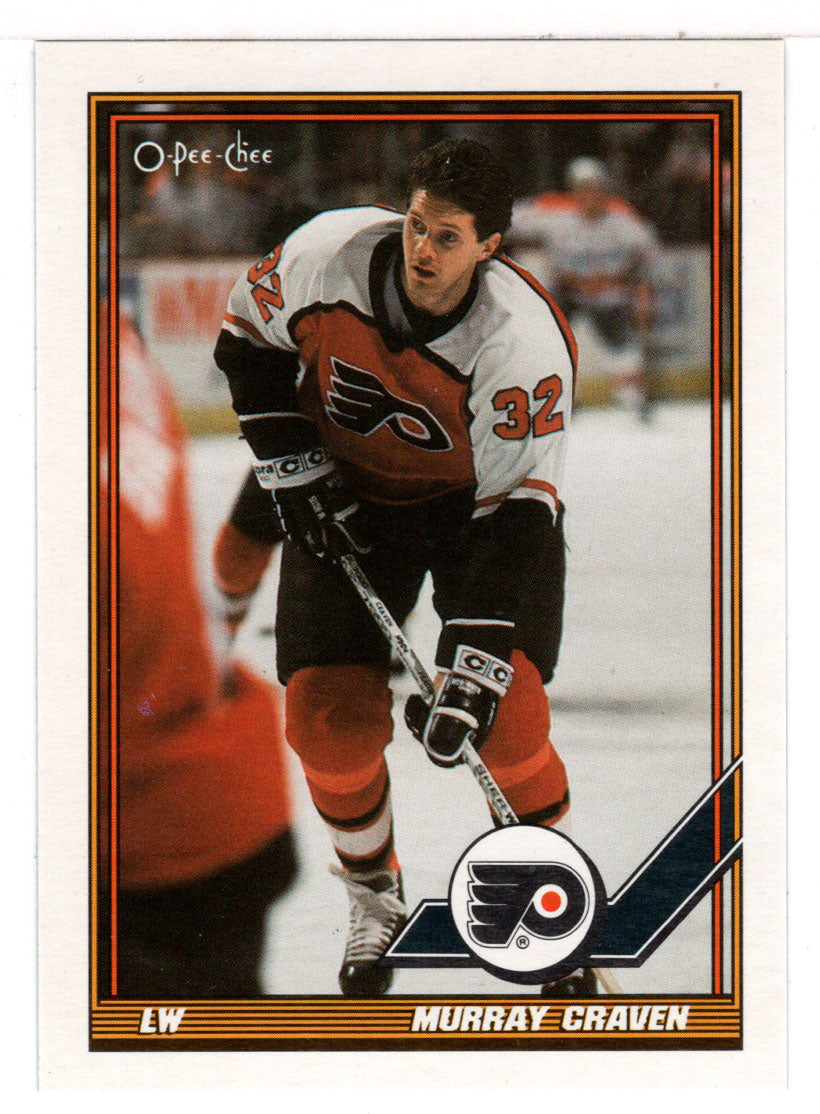 Murray Craven - Philadelphia Flyers (NHL Hockey Card) 1991-92 O-Pee-Chee # 254 Mint