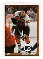 Murray Craven - Philadelphia Flyers (NHL Hockey Card) 1991-92 O-Pee-Chee # 254 Mint